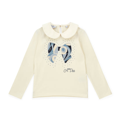 A'Dee - Powder blue and white 2 piece skirt outfit, Nellie