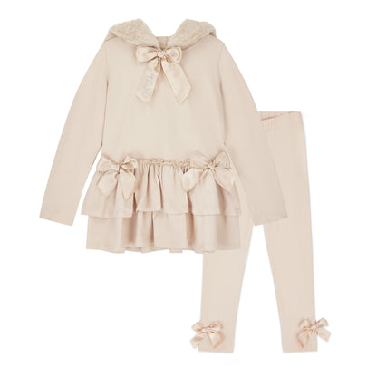 A’Dee -2 piece legging set in stone beige