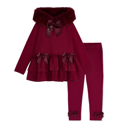 A’Dee -2 piece legging set in deep cherry
