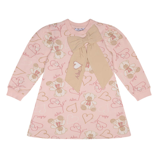 A'Dee, dresses, A'Dee - Sage Teddy print sweat dress