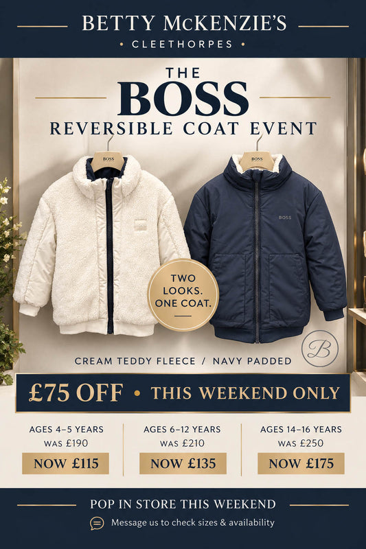 Boss - Reversible navy and cream jacket