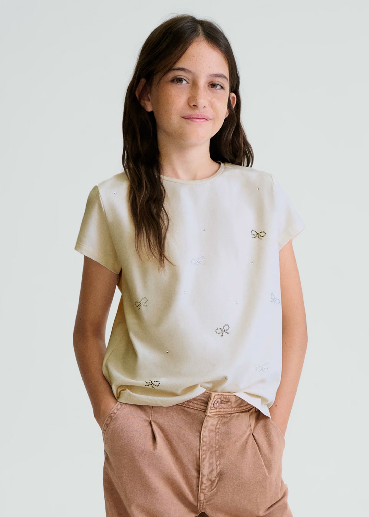 Mayoral - T-shirt, cream