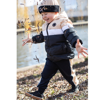 Mitch & Son - Sand and black padded jacket, Levi