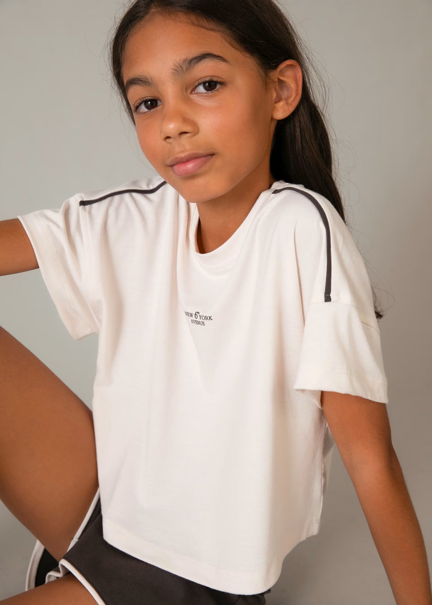 Mayoral - Cream 2 piece shorts outfit