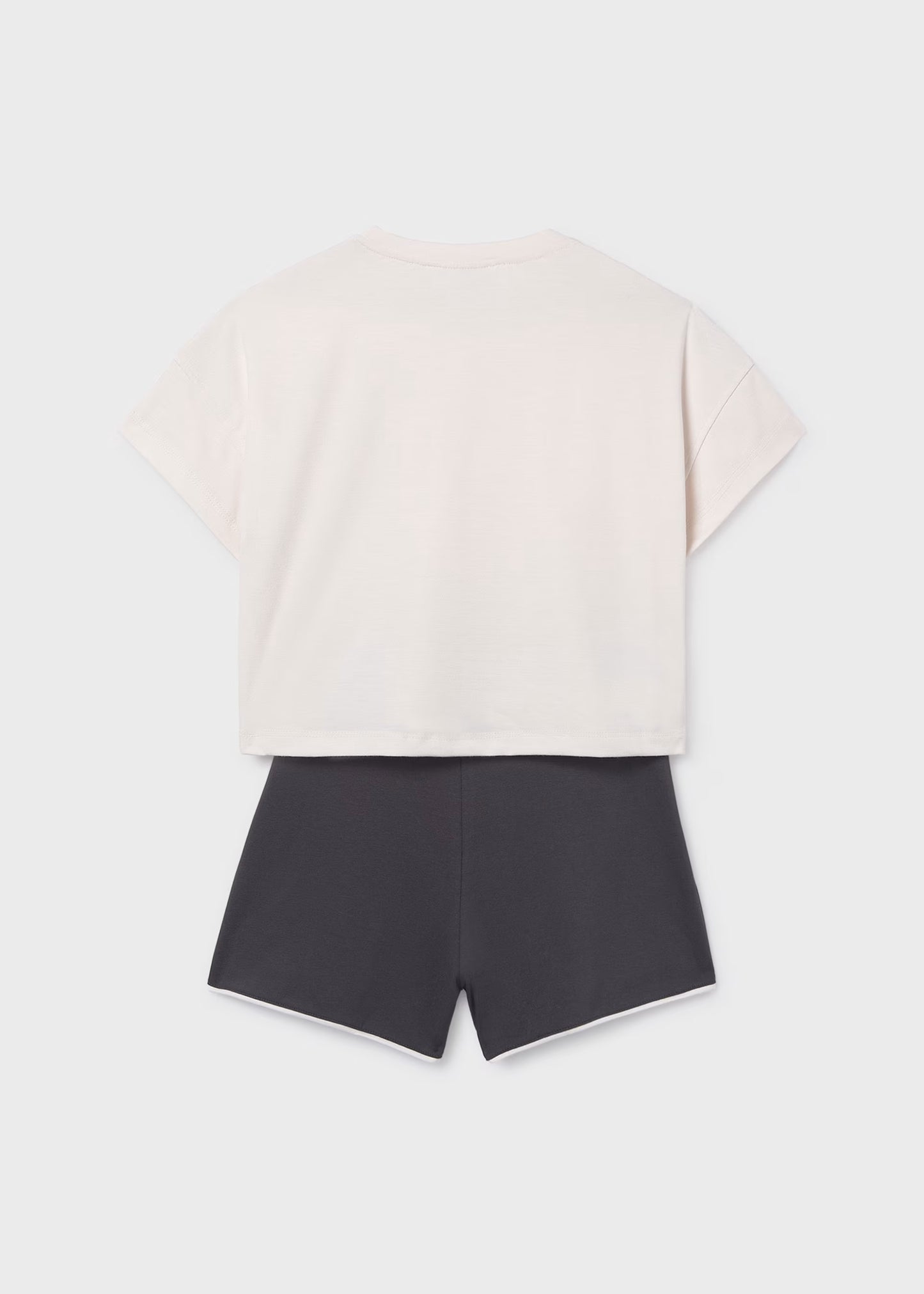 Mayoral - Cream 2 piece shorts outfit