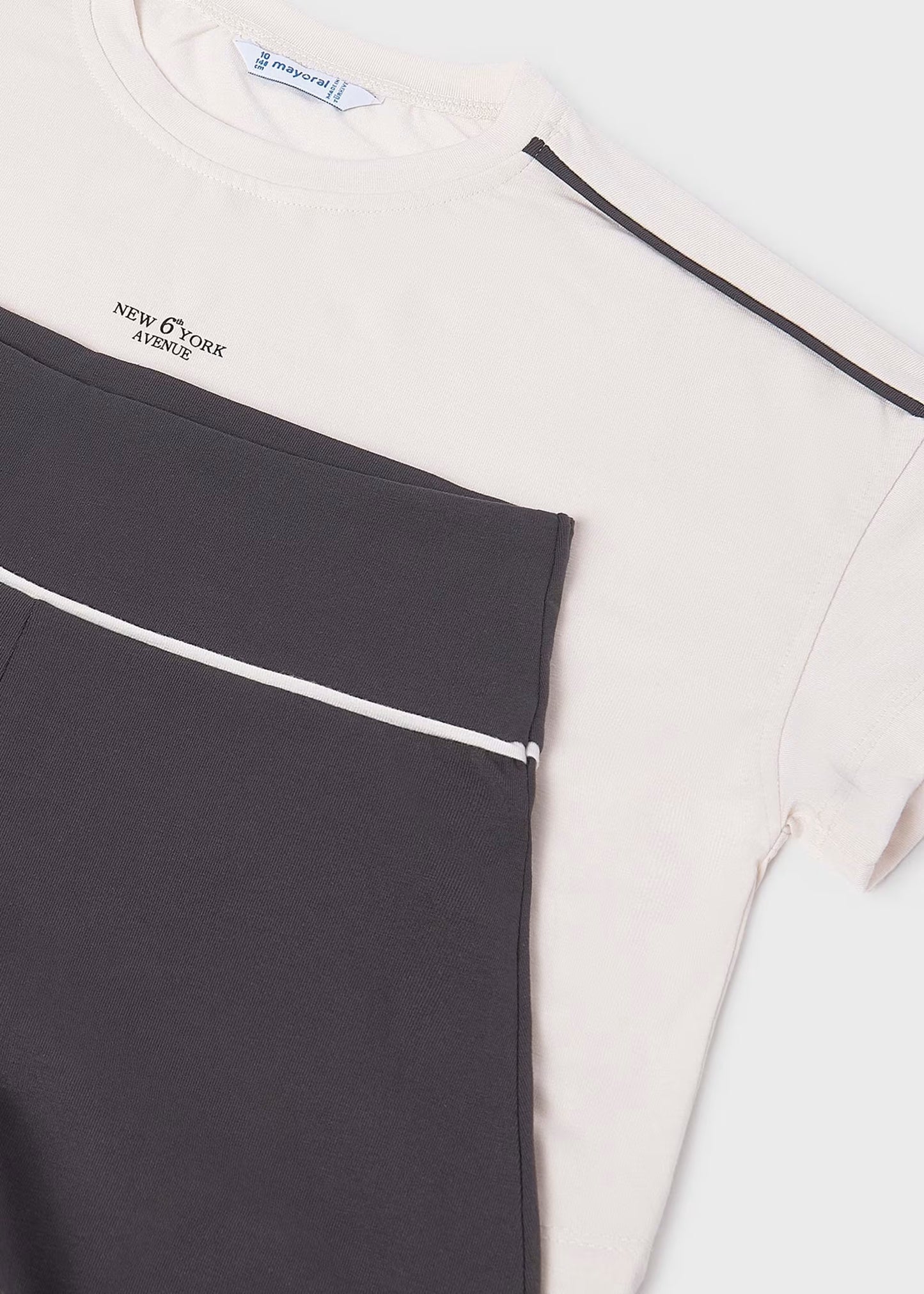 Mayoral - Cream 2 piece shorts outfit