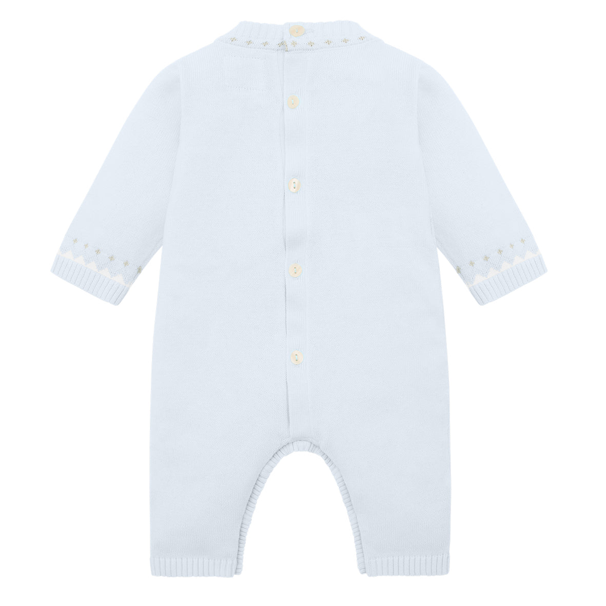 Emile et Rose - Pale blue knit, all in one and pull on hat