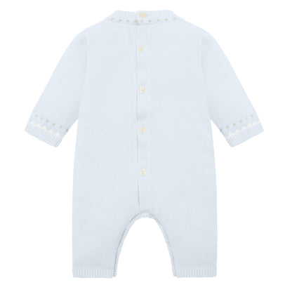 Emile et Rose - Pale blue knit, all in one and pull on hat