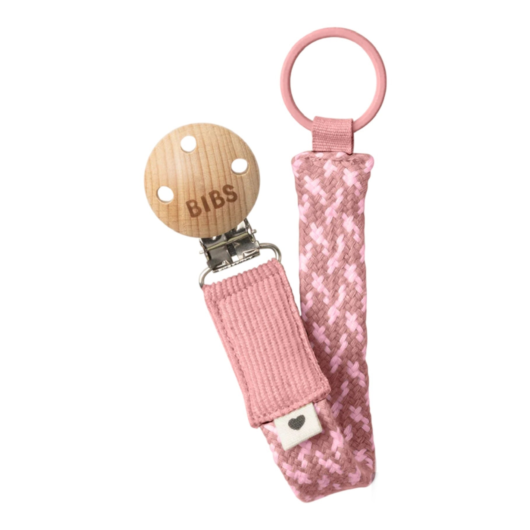 Bibs, dummy clip, Bibs - Dummy Clip, Baby pink