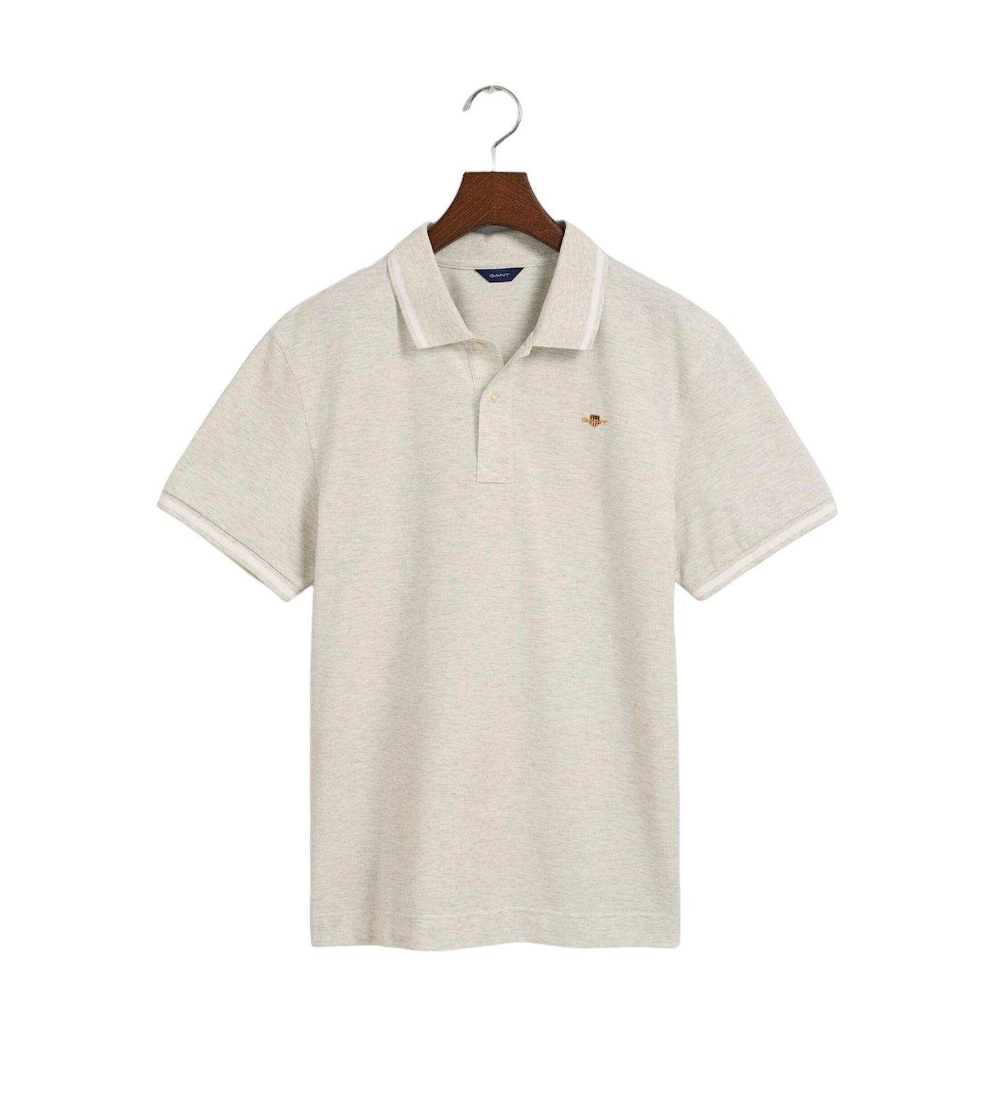 Gant, T-shirts, Gant - Grey, short sleeved polo shirt