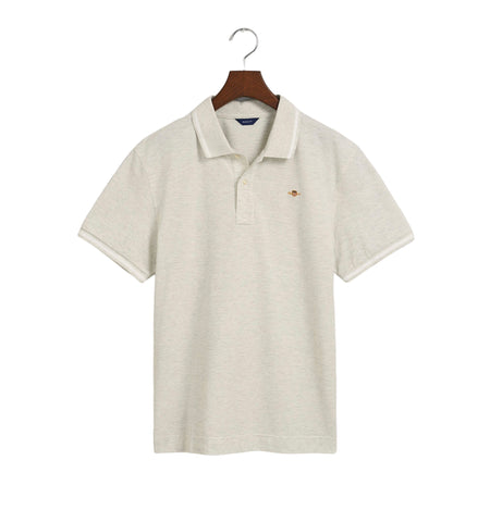 Gant, T-shirts, Gant - Grey, short sleeved polo shirt