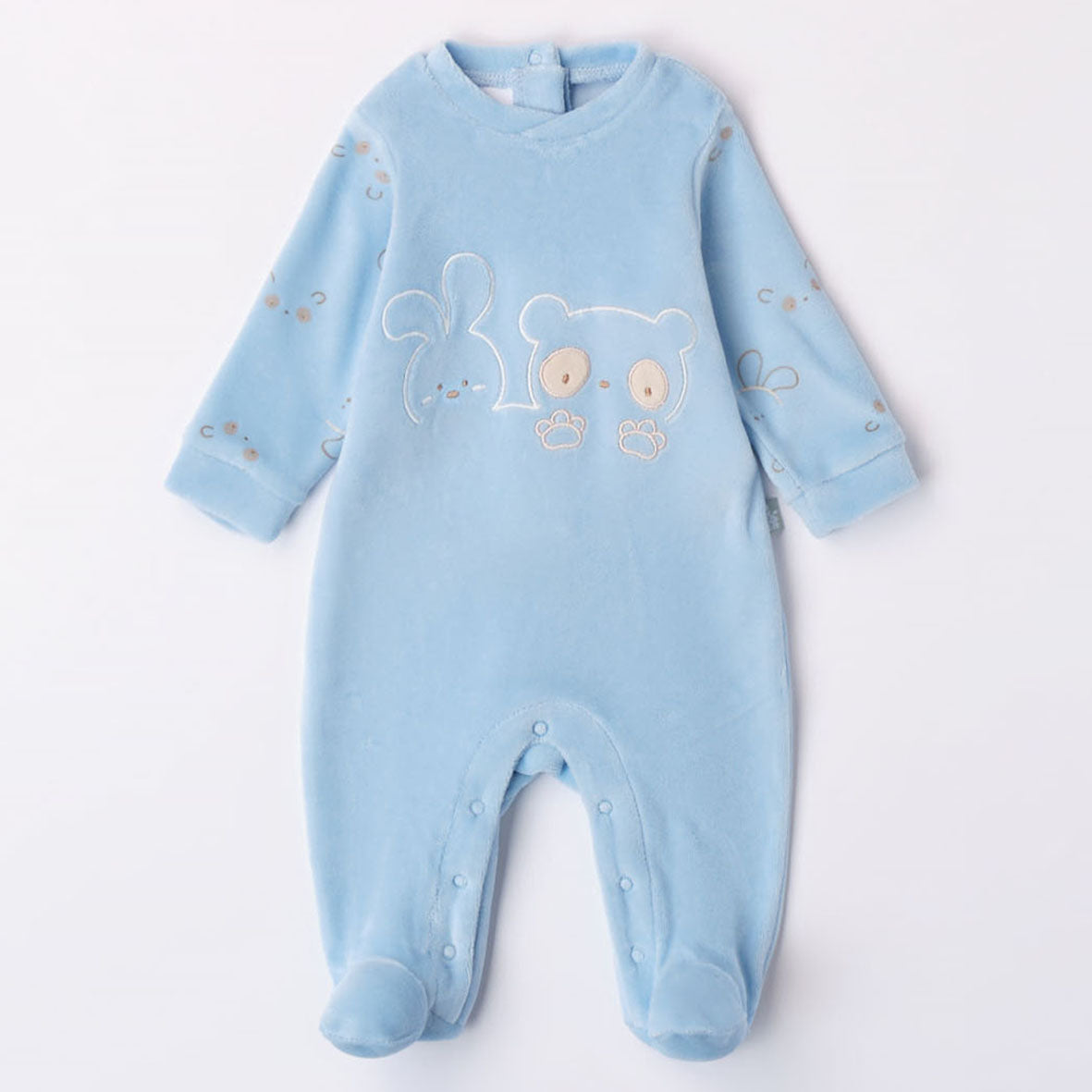 iDO, All in ones, iDO - Bunny & Bear Romper, Blue