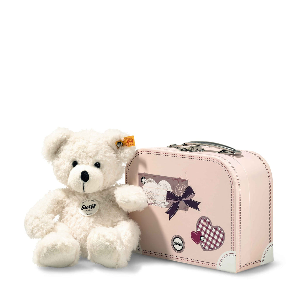 Steiff, soft toy, Steiff - Lotte and suitcase, 28cm