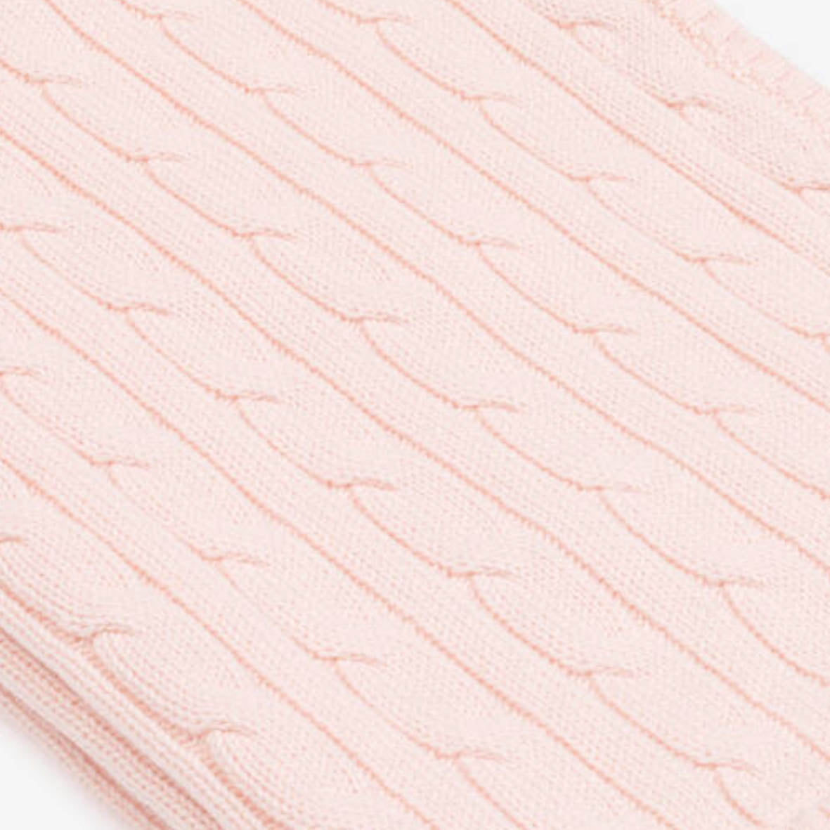 Ralph Lauren - Cable knit blanket in light pink