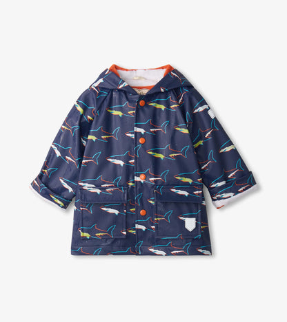 Hatley, raincoat, Hatley - Raincoat, Colour change sharks