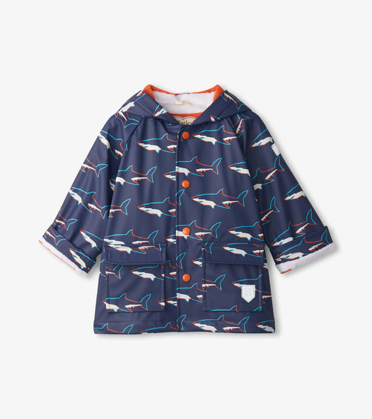 Hatley, raincoat, Hatley - Raincoat, Colour change sharks