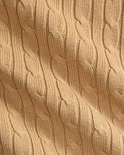 Ralph Lauren - Cable blanket in Tan