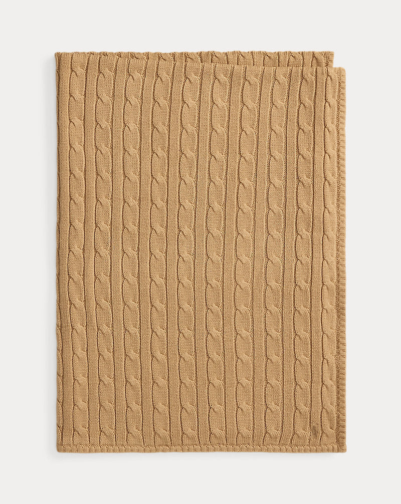 Ralph Lauren - Cable blanket in Tan