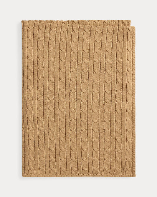 Ralph Lauren - Cable blanket in Tan