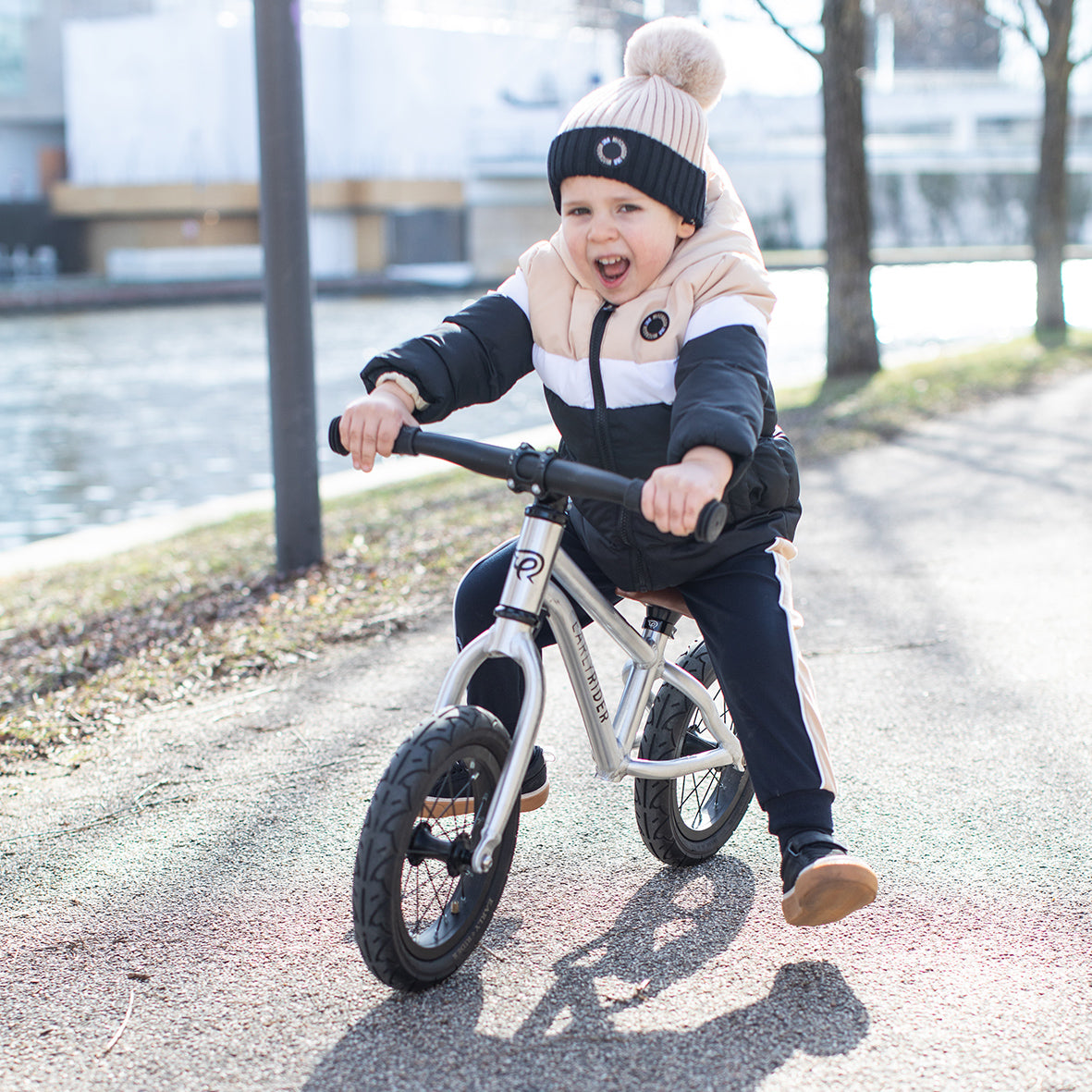 Mitch & Son - Sand and black padded jacket, Levi