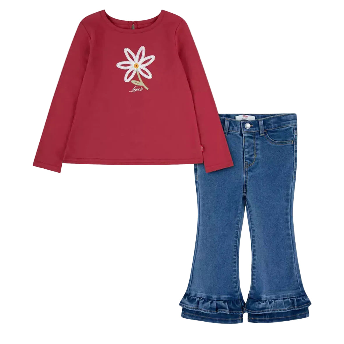 Levi's -Red top and jeans