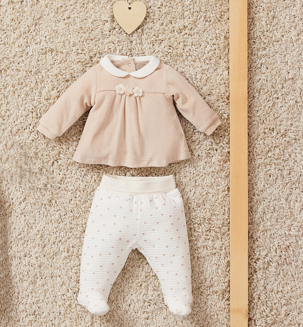 iDO, all in ones, iDO - beige and cream 2 piece legging outfit