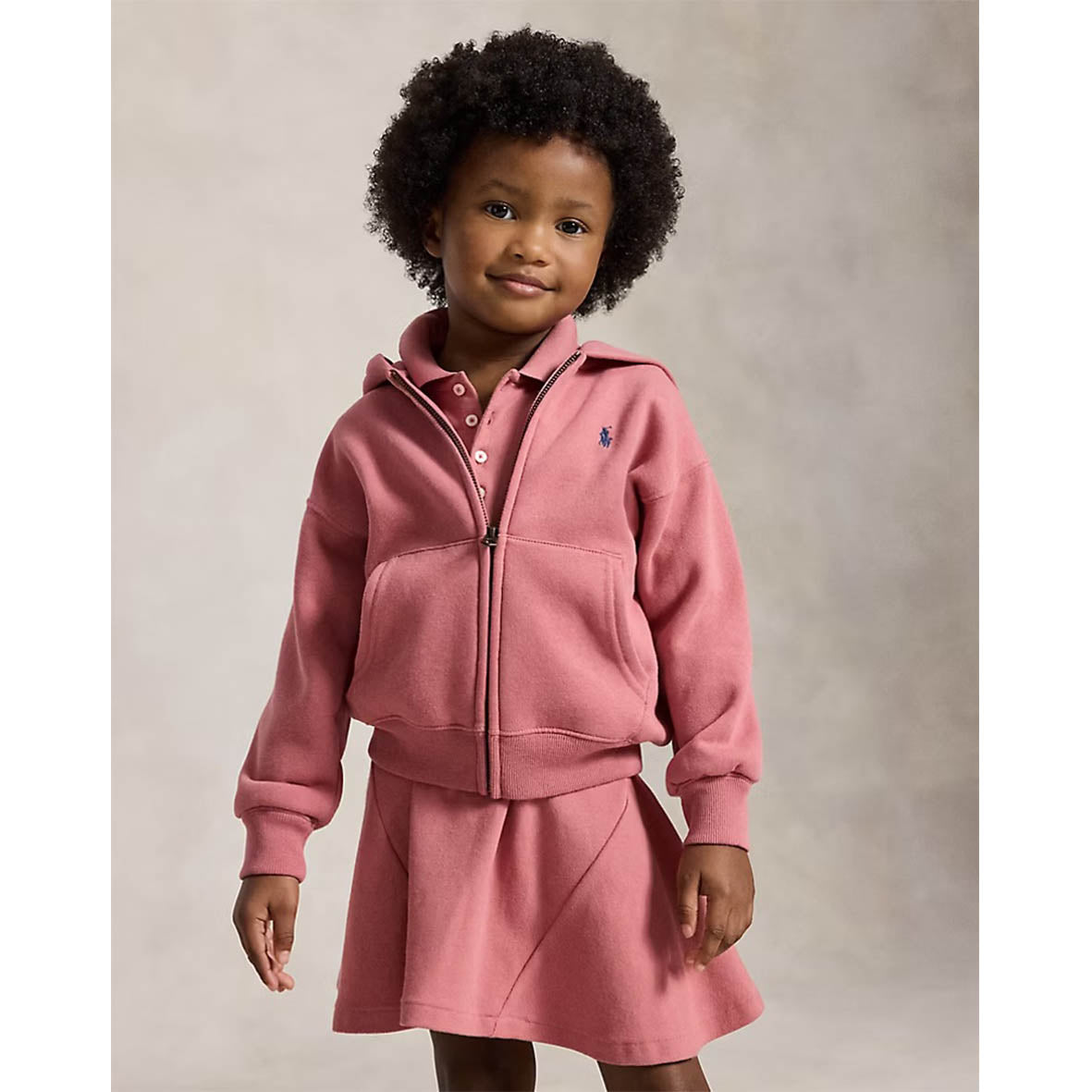 Ralph Lauren - Zip hoodie, dusky pink