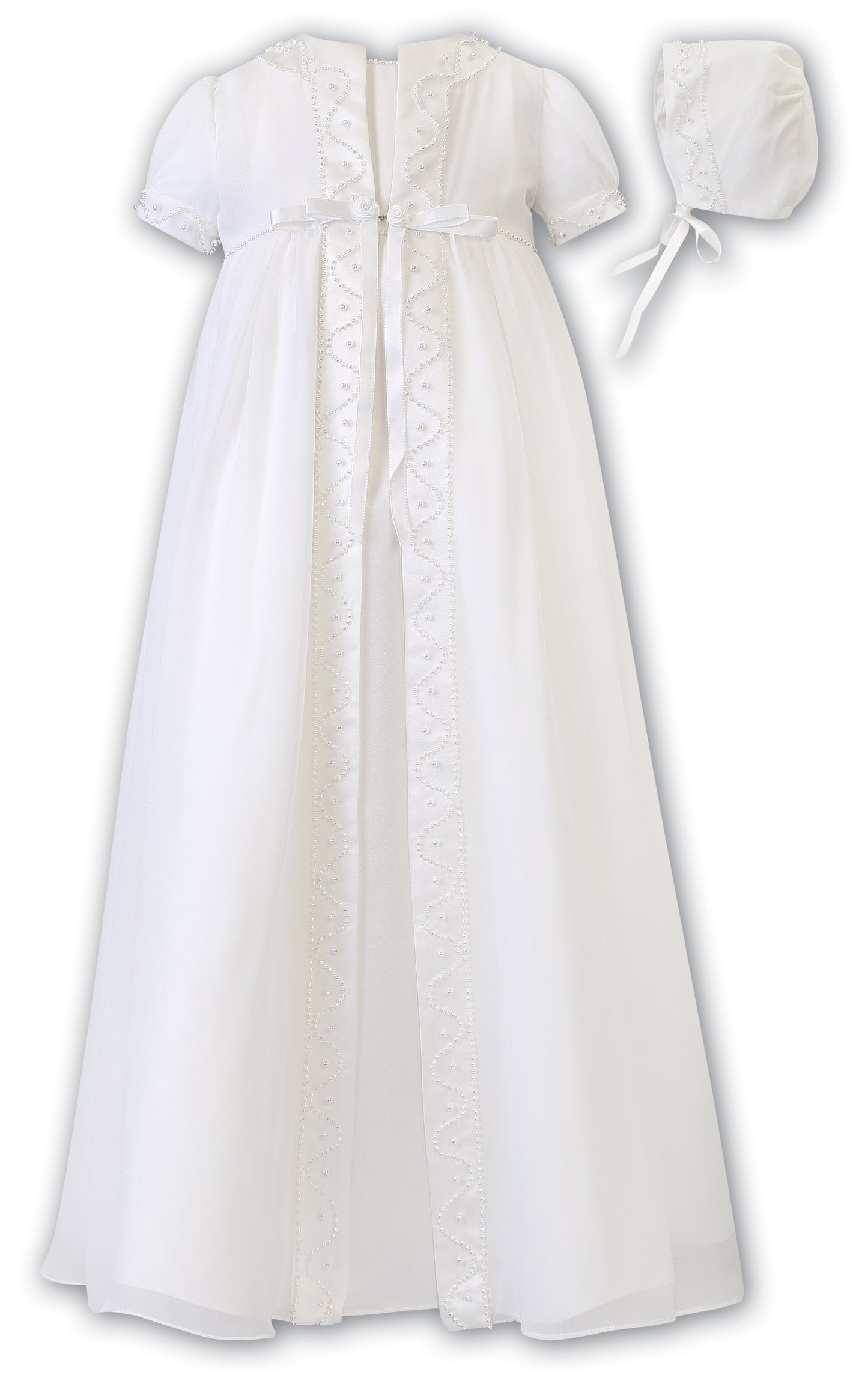 Sarah Louise - Ivory Christening dress / robe, coat & bonnet | Betty McKenzie