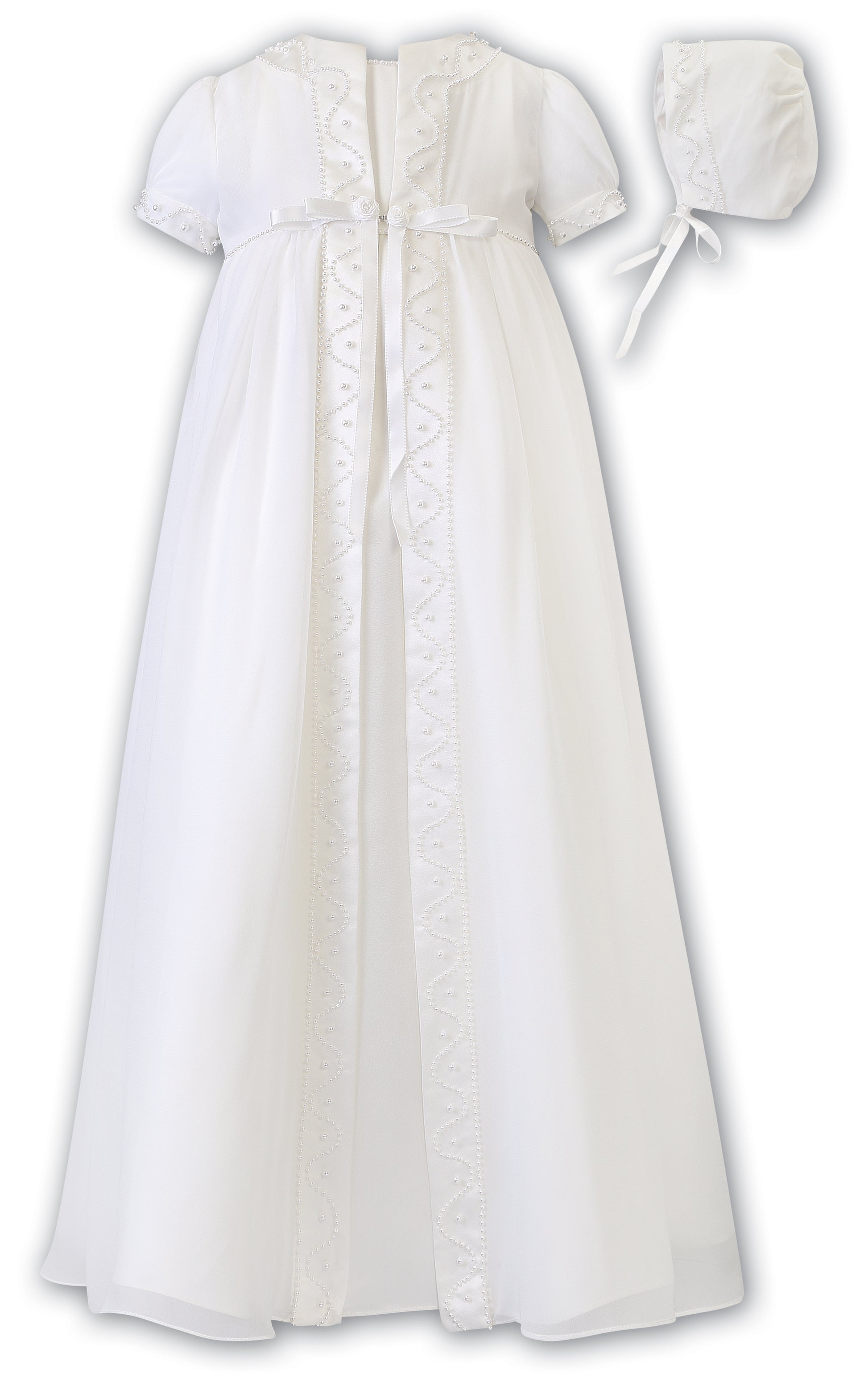 Sarah Louise - Ivory Christening dress / robe, coat & bonnet | Betty McKenzie