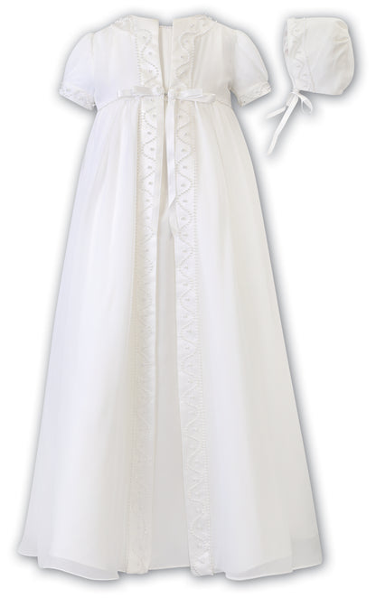 Sarah Louise - Ivory Christening dress / robe, coat & bonnet | Betty McKenzie