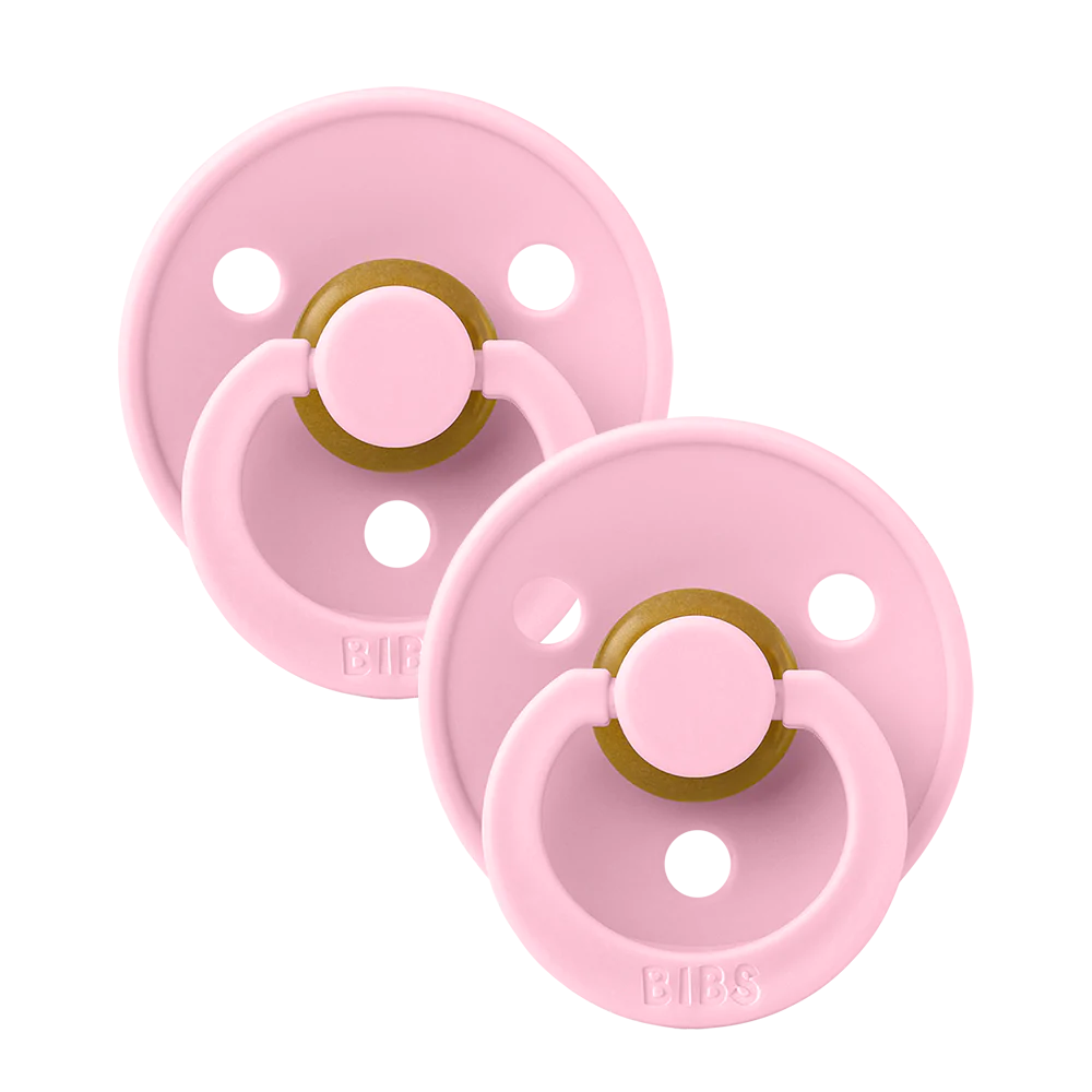 Bibs, dummy, Bibs - Twin dummy pack, Baby Pink