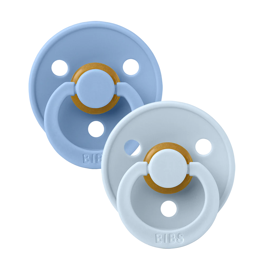 Bibs, dummy, Bibs - twin dummy pack, sky blue/ baby blue