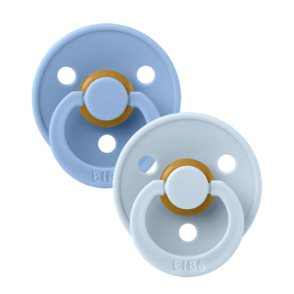Bibs, dummy, Bibs - twin dummy pack, sky blue/ baby blue
