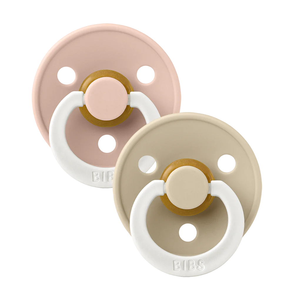 Bibs, dummy, Bibs - Twin dummy pack, Blush Glow/Vanilla Glow