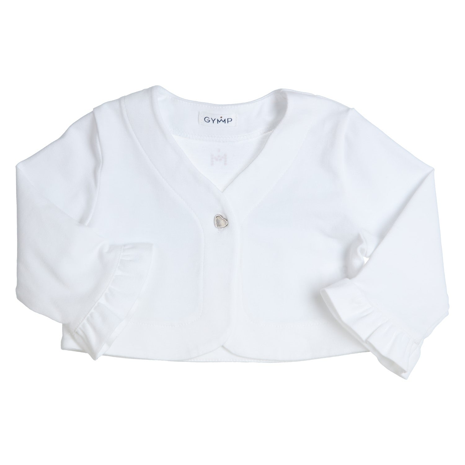 GYMP, cardigan, GYMP - white jersey cardigan