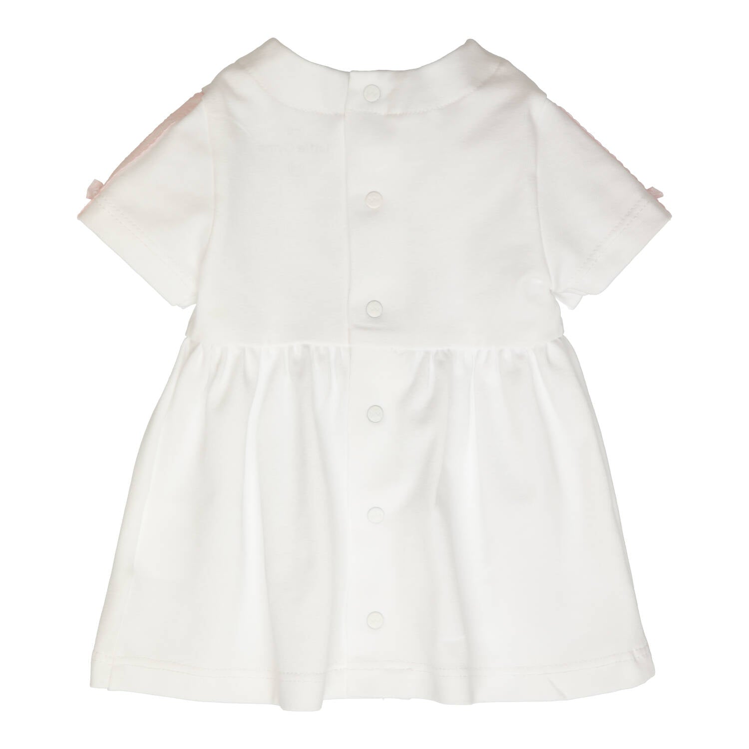 GYMP, Dresses, GYMP - White baby dress with pink lace detail