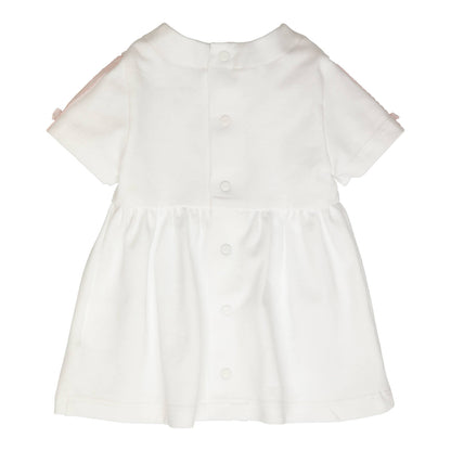 GYMP, Dresses, GYMP - White baby dress with pink lace detail