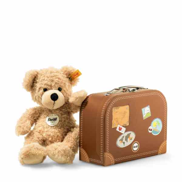 Steiff - Fynn with suitcase 28cm  111471 | Betty McKenzie