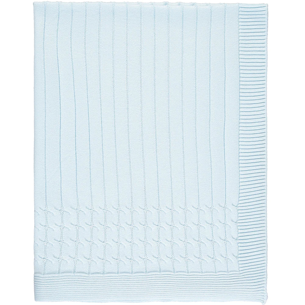 Emile et Rose, blanket, Emile et Rose - Pale blue blanket Gino