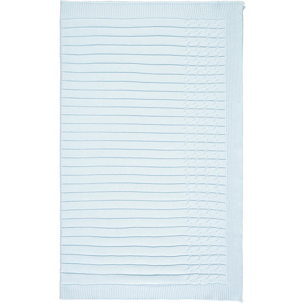 Emile et Rose, blanket, Emile et Rose - Pale blue blanket Gino