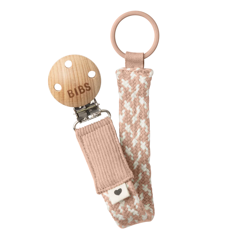 Bibs, dummy clip, Bibs - Dummy Clip, Blush