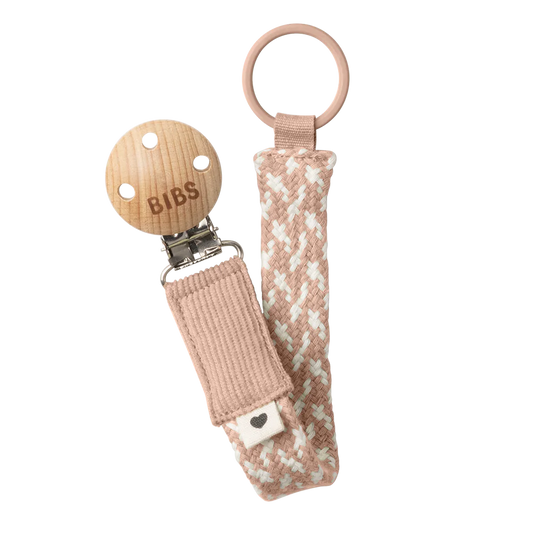 Bibs, dummy clip, Bibs - Dummy Clip, Blush
