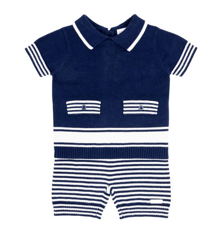blues baby, Outfits, blues baby - Navy 2 piece knitted outfit BB0262