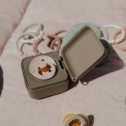 Bibs, dummy, Bibs - Pacifier Box - Sage