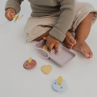 Bibs, dummy, Bibs - Pacifier Box - Sage