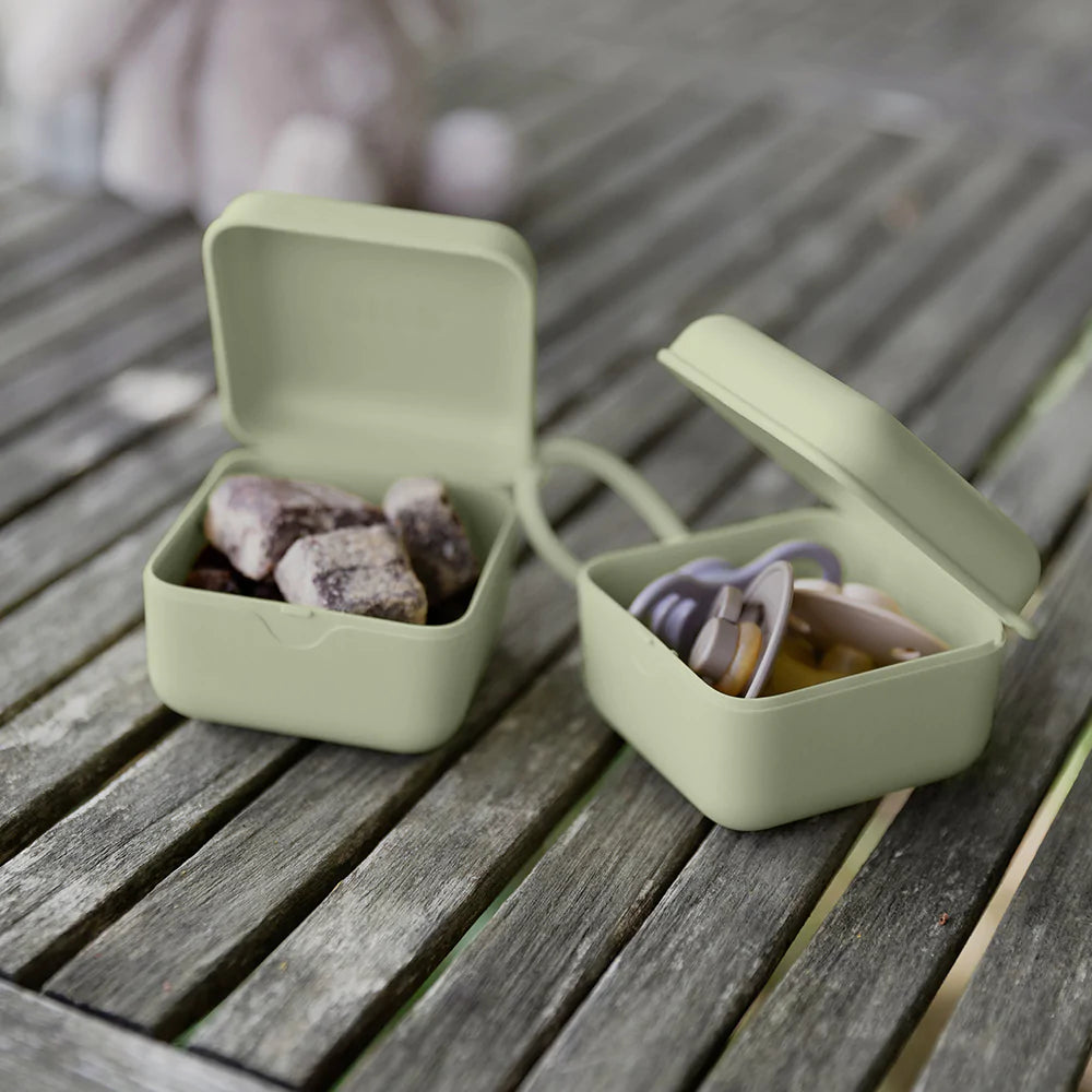 Bibs, dummy, Bibs - Pacifier Box - Sage
