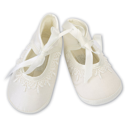 Sarah Louise, footwear, Sarah Louise - Christening shoes, Ivory, 004420