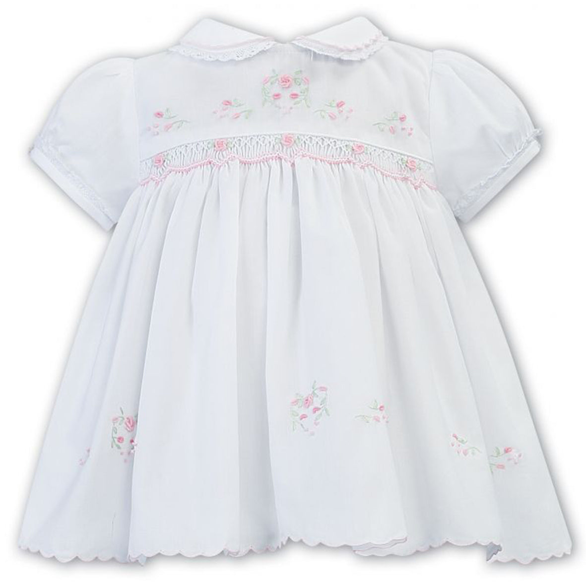 Sarah Louise, dresses, Sarah Louise - Hand smocked Dress, White