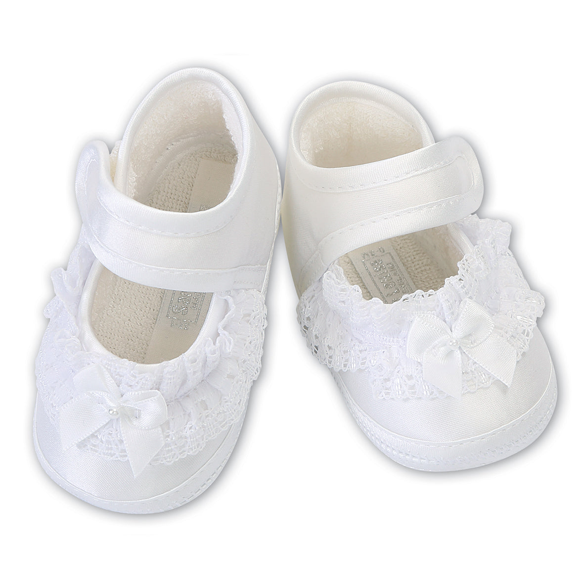 Sarah Louise, footwear, Sarah Louise - Christening shoes, White, 004424