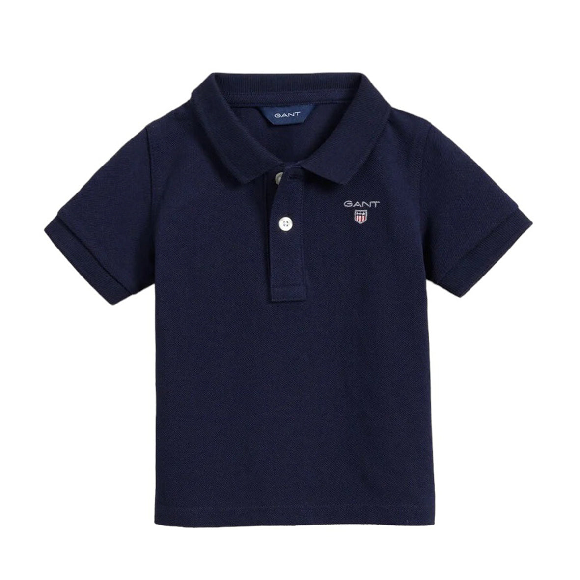 Gant, T-shirts, Gant - Short sleeved navy polo shirt, 5/6yrs